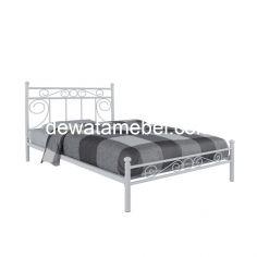 Steel Bed Frame Size 120 - Orbitrend VICENZA-120 / White